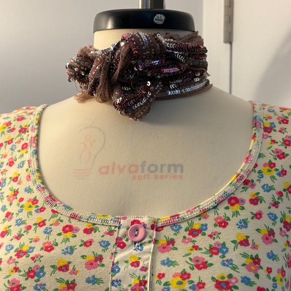 Rare Vintage Betsey Johnson Floral Midi Dress - Multicolor - Picture 5 of 10